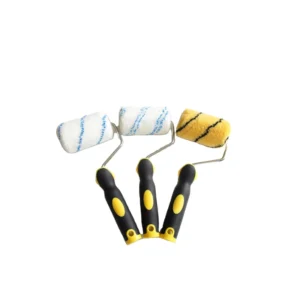 4 Inch Rubber Handle Paint Roller Brush for Home Painting Projects