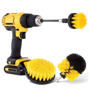 4-Piece Power Scrubber Brush Cleaning Kit All-Purpose Drill Extend Attachment for DIY Industrial Use OEM Customization