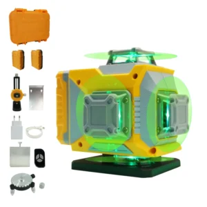 4 X 360 Self Leveling Laser Level Tool 16 Green Cross Lines High Accu 0.2mm 1m