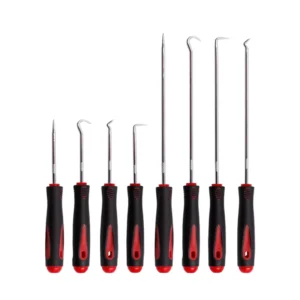 4-piece Mini O-ring Hook & Pry Bar Tool Set with Hard Case for Oil Seal/Gasket Removal Hand Operated Car & Mechanical Repair