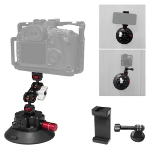 4.5 inch Vacuum Suction Cup with Universal Magic Arm for Car Mounting Action Camera Mount