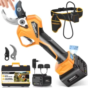 40 MM Cordless Electric Pruner Fruit Tree Branches Cutter Tools Rechargeable Electric Pruning Shears Cordless Tree Pruner