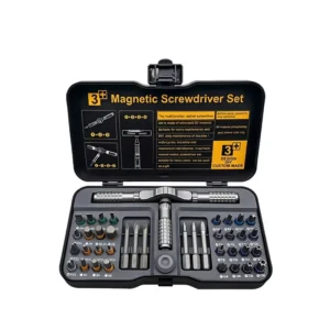 40-in-1 Ratchet Screwdriver Set Portable S2 Steel Alloy Steel Bit Multi-Style Household Repair Tool