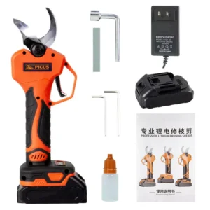 40mm Garden Tool Electric Branch Trimming Cutting Scissors Professional Telescopic Electric Pruner Cordless Pruning Shears