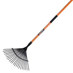 41636 22T Leaf Rake with Long Fiberglass Handle