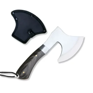 420 Stainless Steel Head Wood Splitting Cutting Axe Hatchet With Black Painted Wood Handle