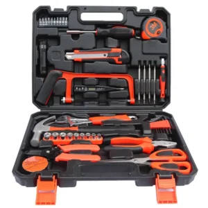 45 Piece Portable Multifunctional Home Woodworking Electrician Carbon Steel Hard Case OEM Hand Tool Set