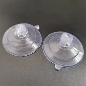 45mm Transparent PVC Double layer Suction Cup Open Side Clamp Line Suction Cup Thickened