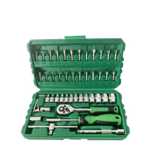 46pcs Professional Auto Car Repair Hand Tool Socket Ratchet Wrench Tool Kit