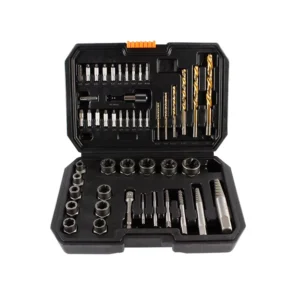 48PC Nut Extractor Screw Extractor Left-hand Twist Drill Disassembly Tool Sliding Nut Remover Set