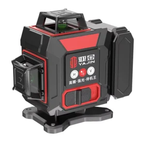4D Cross Line 16 Line Industrial DIY Grade Laser Level with Ultra Bright Green Beam 2mm Precision for Indoor Use