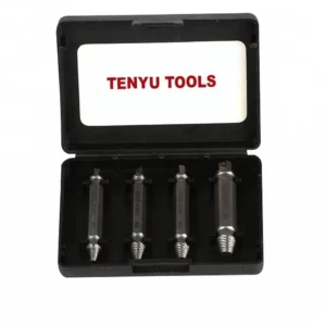 4Pcs HSS4341 Speed Out Broken Damaged Screw Extractor and Easy Out Remover Set for Screw Bolt Stud Remove