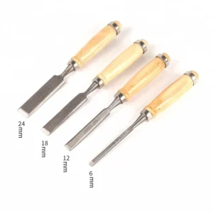 4pc 45# Steel Wood Chisel Scorer Lot of 4pcs Carving Tools for Woodcut Art Artist Carpenter Chip Carpentry Mortise