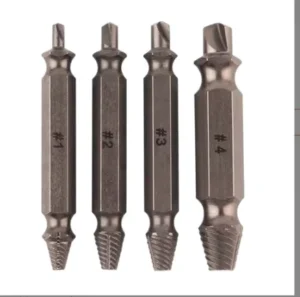 4pcs Damaged Screw Extractor Drill Bit Bolt Screw Remover Tool for Screw Burrs Removal Screw Extraction and Removal