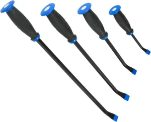 4pcs Mechanic Pry Bar Tool Set Tyre Mounting Kit I 200 300 450 600mm Plastic Handles with Protective Pry Bars