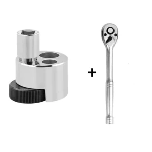 5-19mm+Ratchet Wrench Multi-Size Bolt Screw Extractor High Torque for Broken Stripped Screw Auto Mechanical Repair