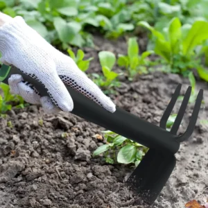 5 Piece Comfortable Plastic Customize Mini Garden Hand Tool Sets Durable Rake Hoe and Shovel for Flower Planting