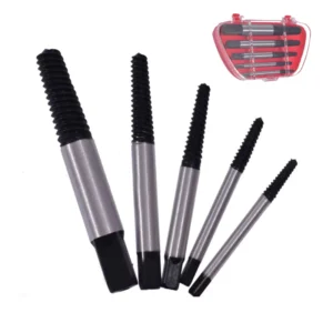 5 Pieces Broken Screw Extractor Damaged Screw Extractor and Remover Set Speed Out Broken Bolt Extractor Carpentry Tools