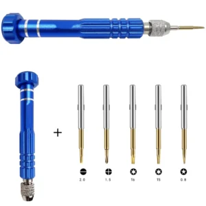 5 in 1 Aluminum Alloy Screwdriver Cell Phone Disassembly Repair Tools Combo Set