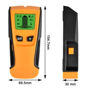 5 in 1 Handheld Wall Scanner Stud Finder for Metal and AC Live Wire REBAR Certified ABS Plastic Material