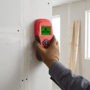 5 in 1 LCD Screen Stud Finder Wall Scanner Detector Tool for Ferrous Non Ferrous Metal Studs Red ABS Plastic