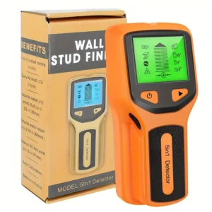 5 in 1 Wall Scanner Stud Finder Portable Electronic Sensor with LCD Display for Wood Metal AC Wire Detection