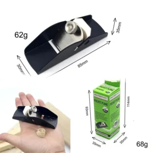 50# Steel Woodworking DIY Hand Tools Flat Trimming Plane Mini Planer Hand Wood Plane 21 Angle Black Nickel Plated