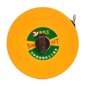 50M Manual Screen Ruler Impact Resistant Open Reel Fiberglass Tape Measure with Metric and Inch Scale Measuring and Gauging Tool