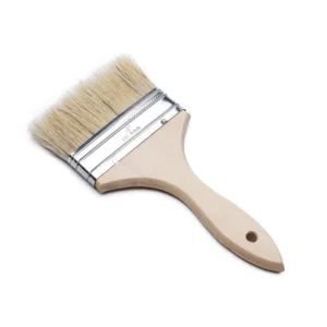 51# 100% Natural Boar Pig White Bristles 100mm 4 Inch Thick Chip Paint Brush with Wood Handle