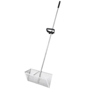 51-Inch Handle Sand Flea Rake Detachable Sand Flea Rake the Shark Tooth Screen Comes with a 16-Inch-Wide Drain Screen