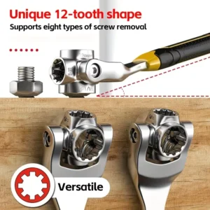 52 in 1 Multifunctional Socket Wrench Heavy duty Stainless Steel Universal Wrench Tool for Car Repair