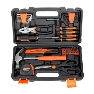 57PCS Tool Box Set with Hard Case Screwdriver Hammer Wrench Socket Pliers Household Auto Repair