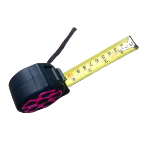 5M Automatic Return Rolling Measure Tape High-Visibility Blade ABS Steel Construction Comfortable Shell