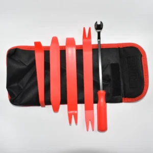 5PCS Car Trim Removal Tool Kit with Storage Bag Non Scratch Auto Pry Bar Kit for Car Door Panel Audio Dashboard Disassembly