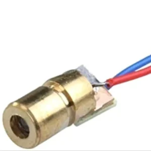 5V 650nm 5mW Red Dot Laser Head Red Laser Diode Laser Tube with Leads Head Outer Diameter 6mm