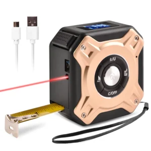 5m Smart Measuring Tape Multifunctional Laser Mini Tape Measure with ABS Aluminum Alloy and Lithium Polymer Battery