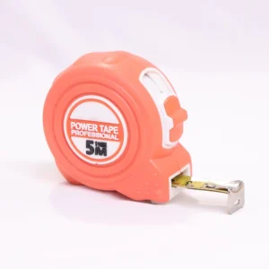 5m X 19mm Professional Power Tape Orange Heavy Duty Self Locking Measuring Tape for Construction