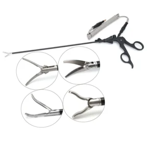 5mm Laparoscopy Surgical Instruments Laparoscopic Curved Maryland Dissector Laparoscopic Tweezers