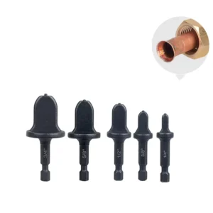 5pcs CR Brand Air Conditioner Copper Tube Expander Swaging Tool Hex Shank Electric Drill Flaring Tool Black Oxide Finish 62mm