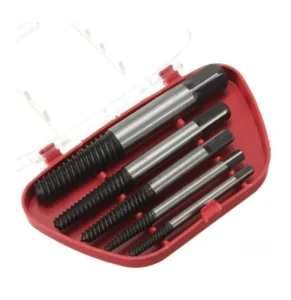 5pcs Helix Type Screw Extractor Set Broken Damaged Thread Extractor Rusted Bolt Remover Tool