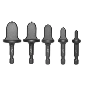 5pcs Imperial Tube Expander Hex Shank Air Conditioner Copper Pipe Electric Drill Swaging Flaring Tools 3/4″ 5/8″ 1/2″ 3/8″ 1/4″