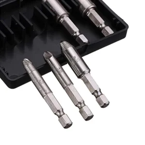 5pcs Metal Drilling Hand Tools Damaged Screw Extractor Set for Easy Removal