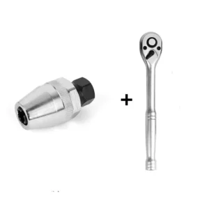 6-12mm Heavy Duty Bolt Extractor Chuck +Wrench Broken Stripped Screw Removal for Industrial Auto Maintenance
