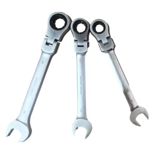 6 14mm Metric CRV Industrial Grade Adjustable Ratchet Combination Wrench Set OEM Auto Repairing