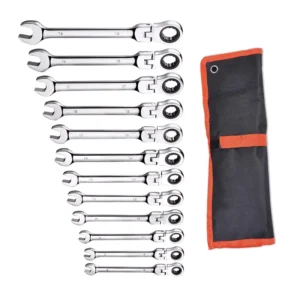 6 32 mm Open End Combination Repair Tools Flexible Ratchet Wrench Torque Wrench Spanner Set