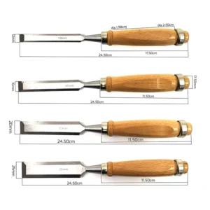 6 38mm Wood Handle Chrome Vanadium Steel Flat Chisel Woodworking Chisel Carving Tool Paring Chisel