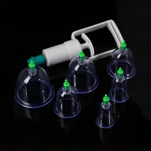 6 Cups Traditional Chinese Vacuum Cupping Therapy Plastic Sets Cupping Machine Physical Therapy Device Cupping Set