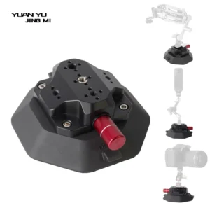 6 Inch Double Suction Cup Camera Stand 1/4in Screw Aluminum Alloy Suction Cup Car Mount for Bike Rooftop Carrier