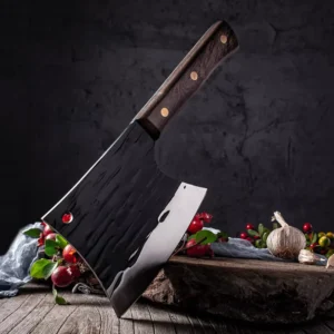6 Inch Hand Forged Stainless Steel Thickened Blade Meat Cutting Knife Kitchen Cleaver Bone Chopping Axe Butcher Knife
