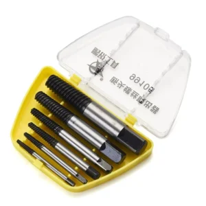 6-Piece Set Bolt Screw Remover Reverse Thread Screw Tool with Broken Head Stripped Tool